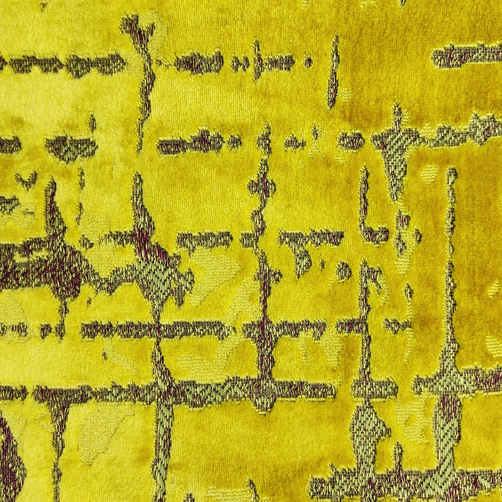Hilado de poliéster de peso pesado Tinte de la pila Jacquard Cut Fabric