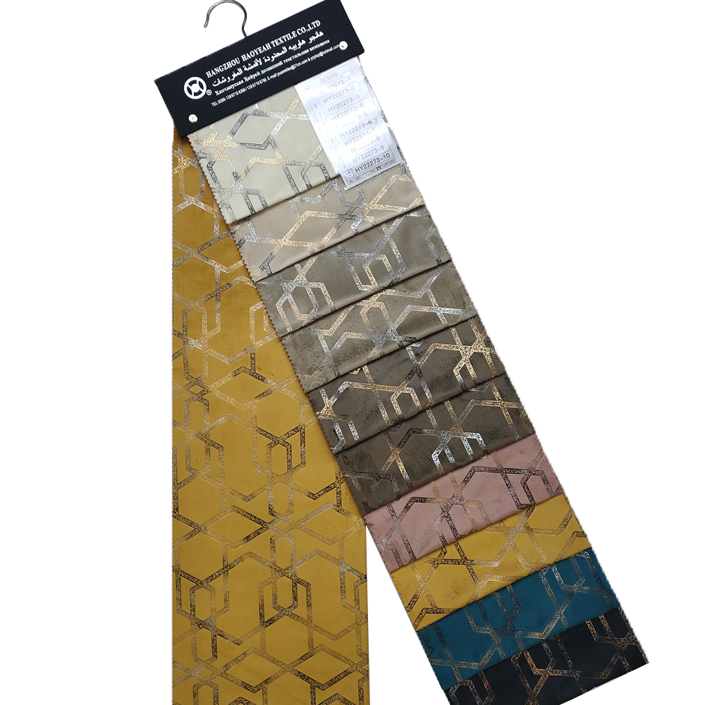 Patrón geométrico creativo Gold de lámina de oro Holanda Velvet Sofá Muebles Fabricación