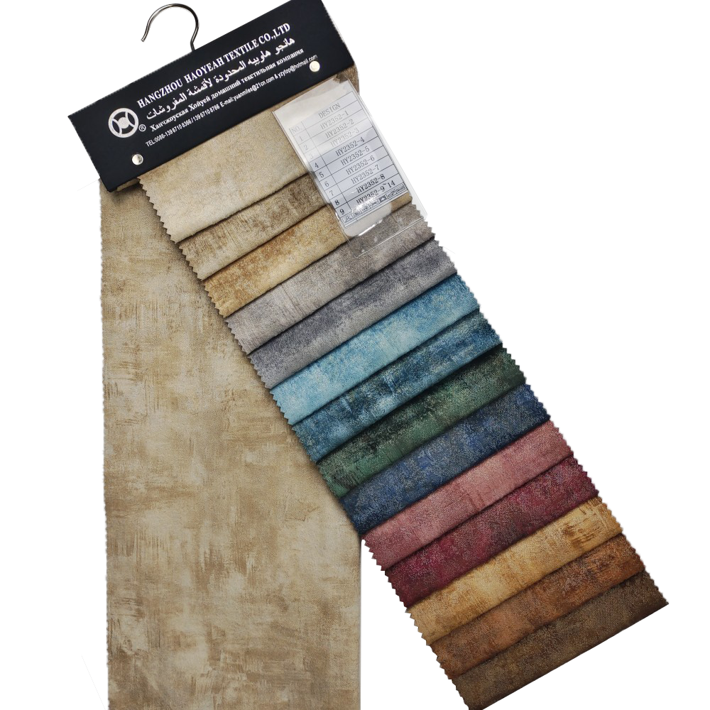 Polyester Foil impreso en bronceado Holanda Holanda Tela de terciopelo